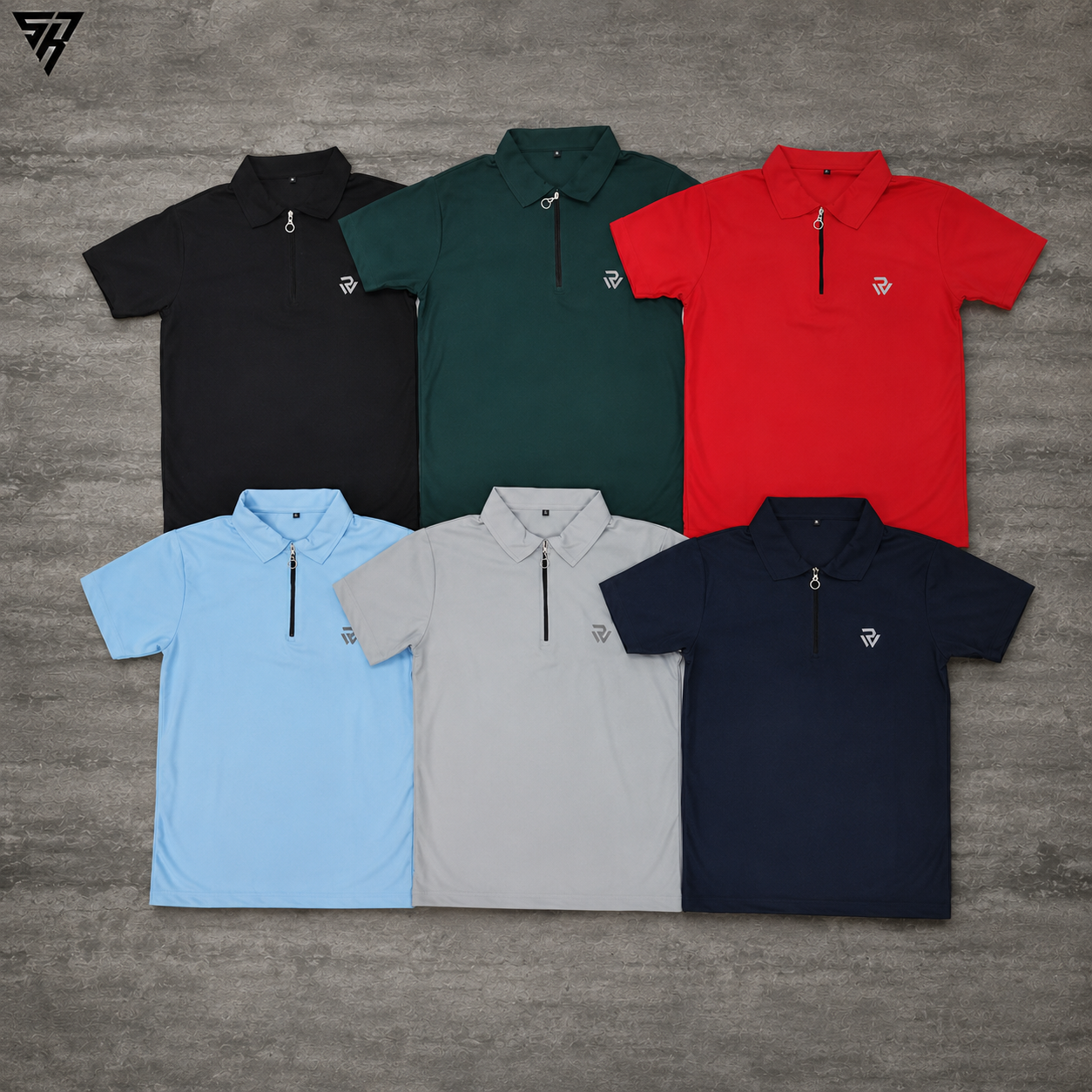 Zipper Polo Plain T-shirts 189/- Only