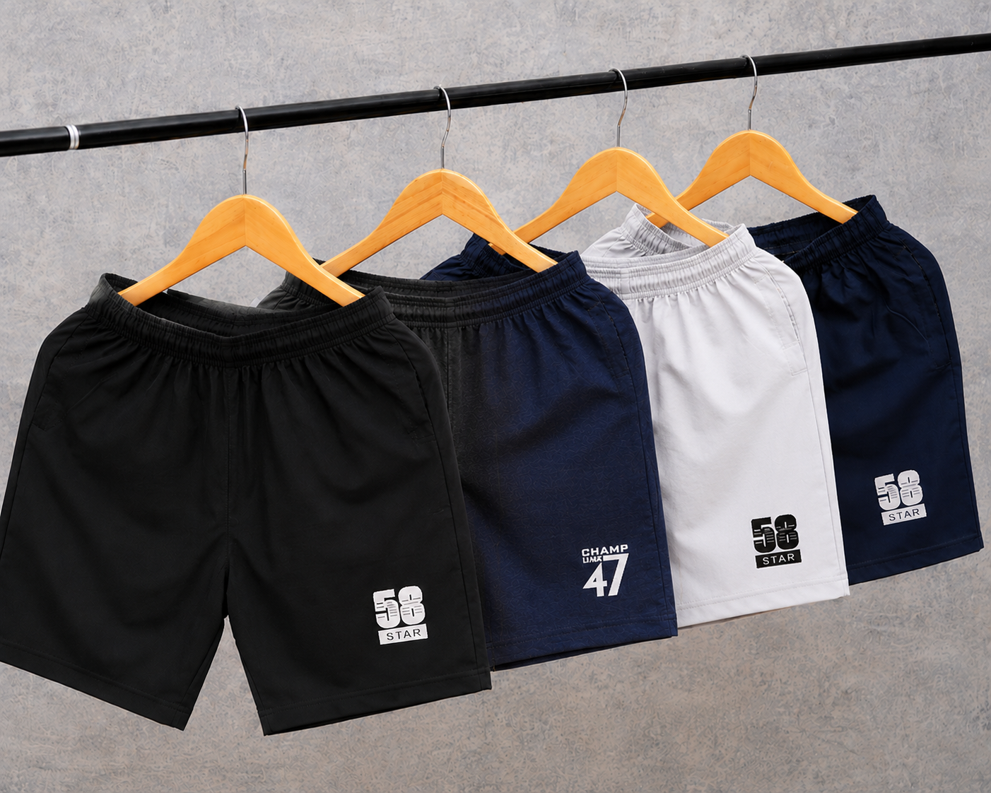 4 Pieces Of Cotton Shorts 369/- Only